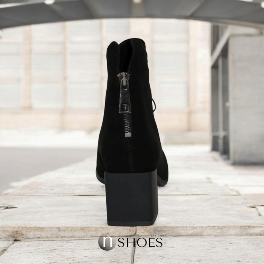 Жіночі чорні черевики Bellum b-1305-filc 5096