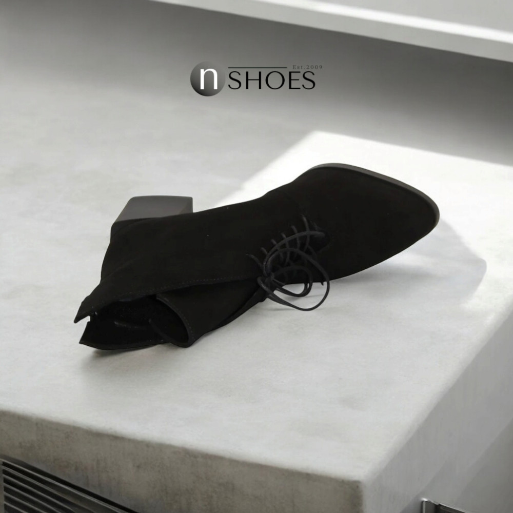 Жіночі чорні черевики Bellum b-1305-filc 5096