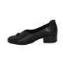 Women's black shoes loafers Evromoda (Turkey) model 5098