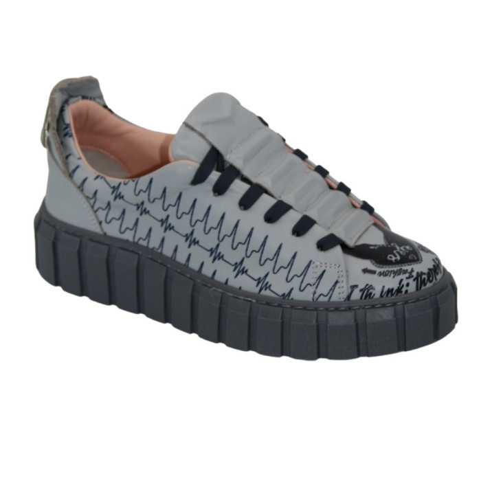 Женские серые кроссовки Evromoda (Турция) модель 5099