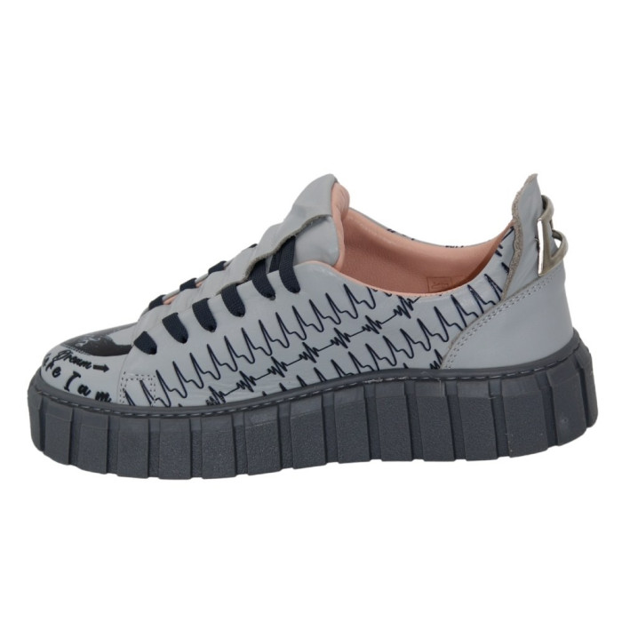 Женские серые кроссовки Evromoda (Турция) модель 5099