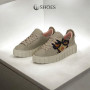 Women's beige sneakers Evromoda (Turkey) model 5100