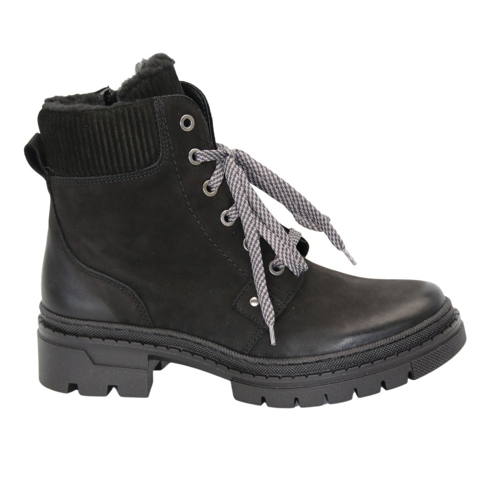 Жіночі чорні черевики зимові Contes (Польща) модель 5107