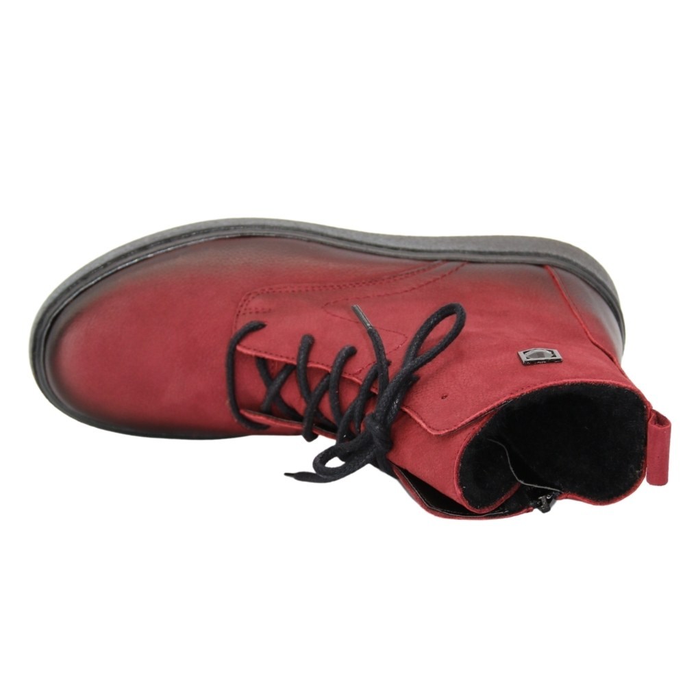 Жіночі червоні черевики зимові Contes (Польща) модель 5110