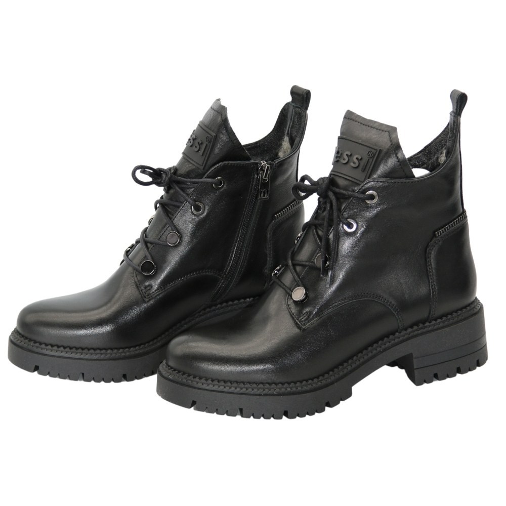 Жіночі чорні черевики Nessi (Польща) модель 5113