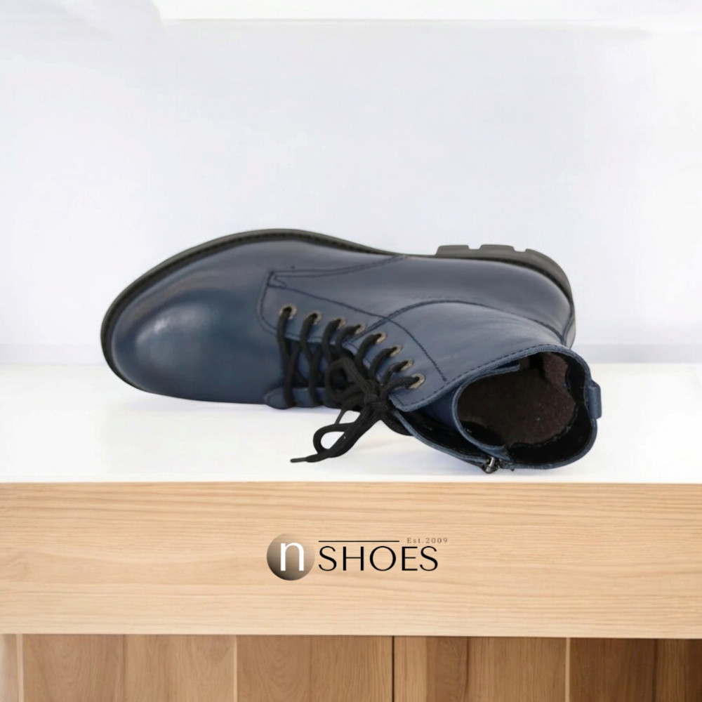 Жіночі сині черевики Lesta (Польща) модель 5119