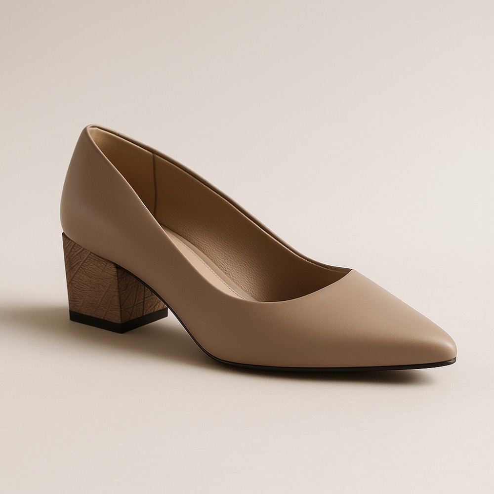 Жіночі бежеві туфлі Kaniowski (Польща) модель 5122