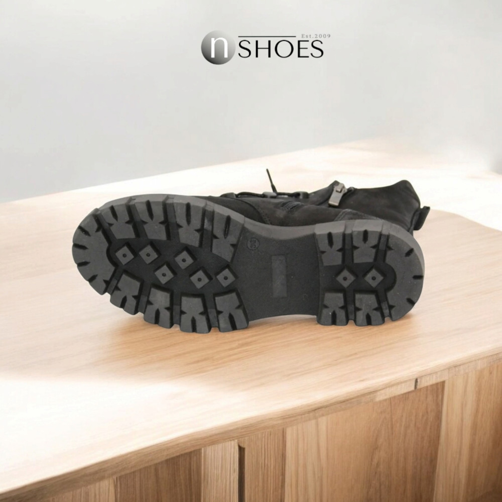 Women's black boots at demi-season Steizer (Poland) model 5124