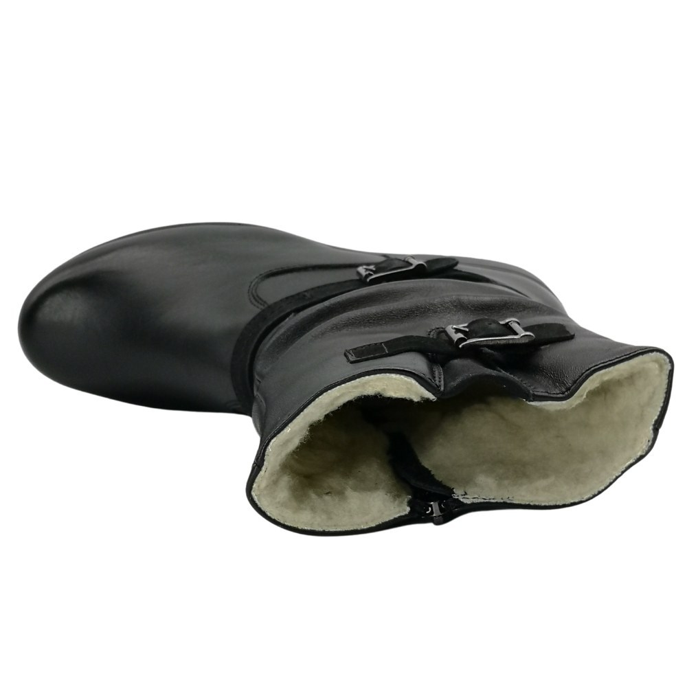 Женские черные ботинки зимние Axel (Польша) модель 5130