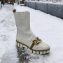 Женские белые зимние ботинки Best but 2782JUL-MAR 5131