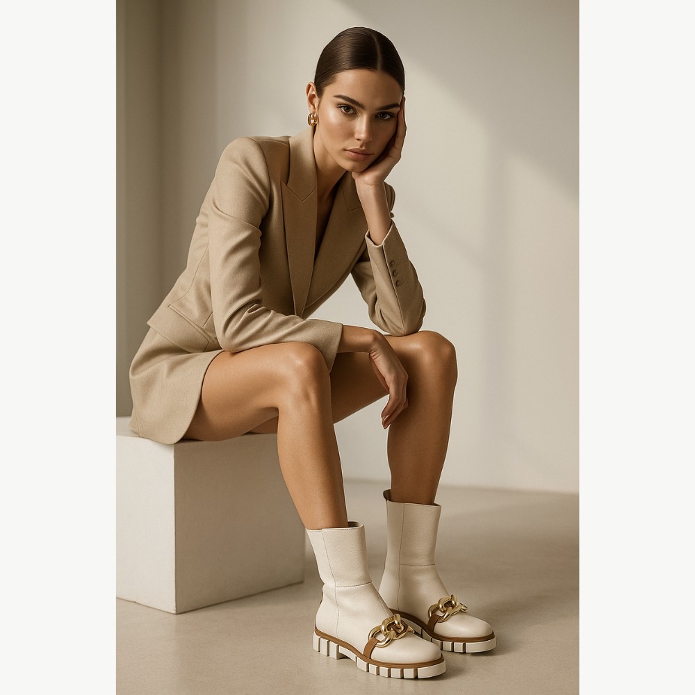 Женские белые зимние ботинки Best but 2782JUL-MAR 5131