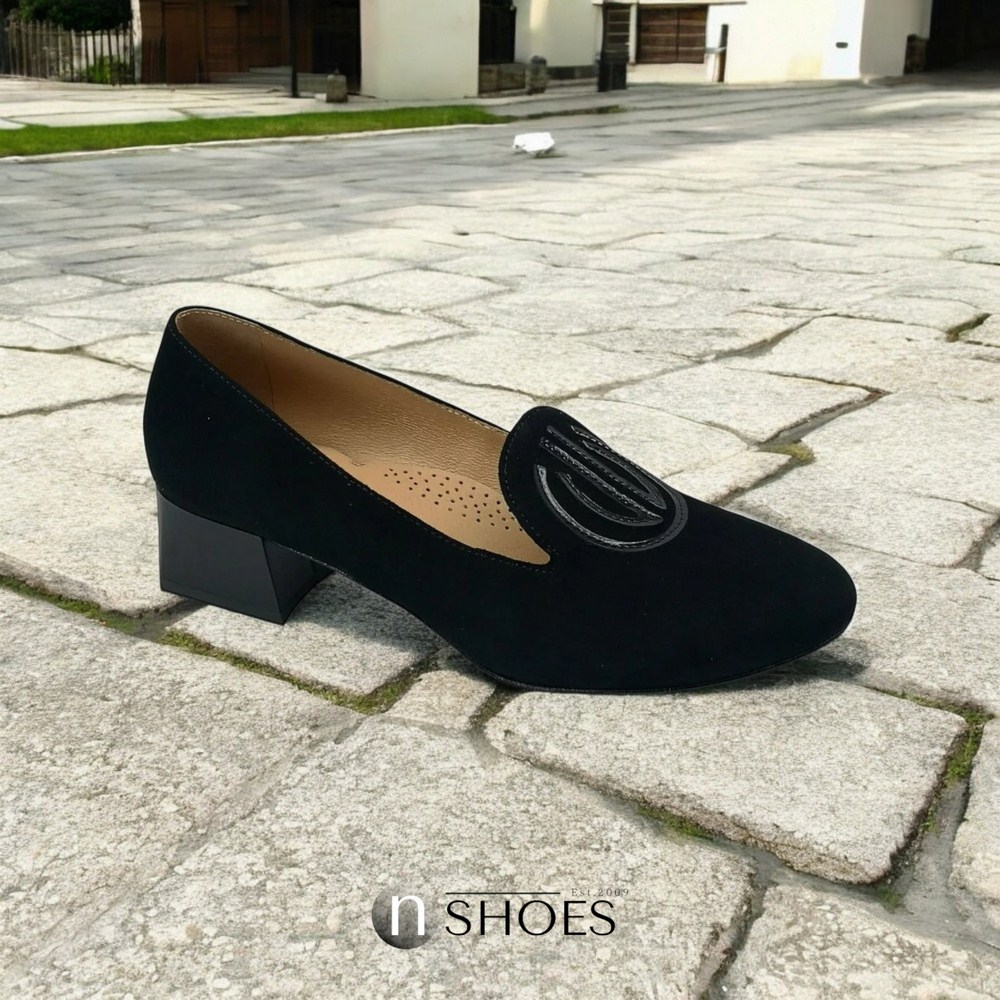 Жіночі чорні лофери Marсo (Польща) модель 5132