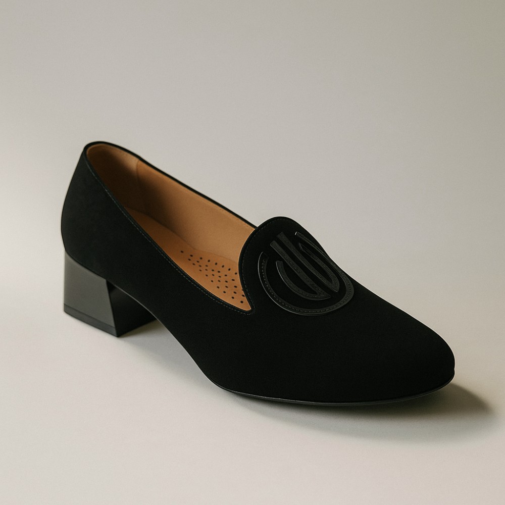 Жіночі чорні лофери Marсo (Польща) модель 5132