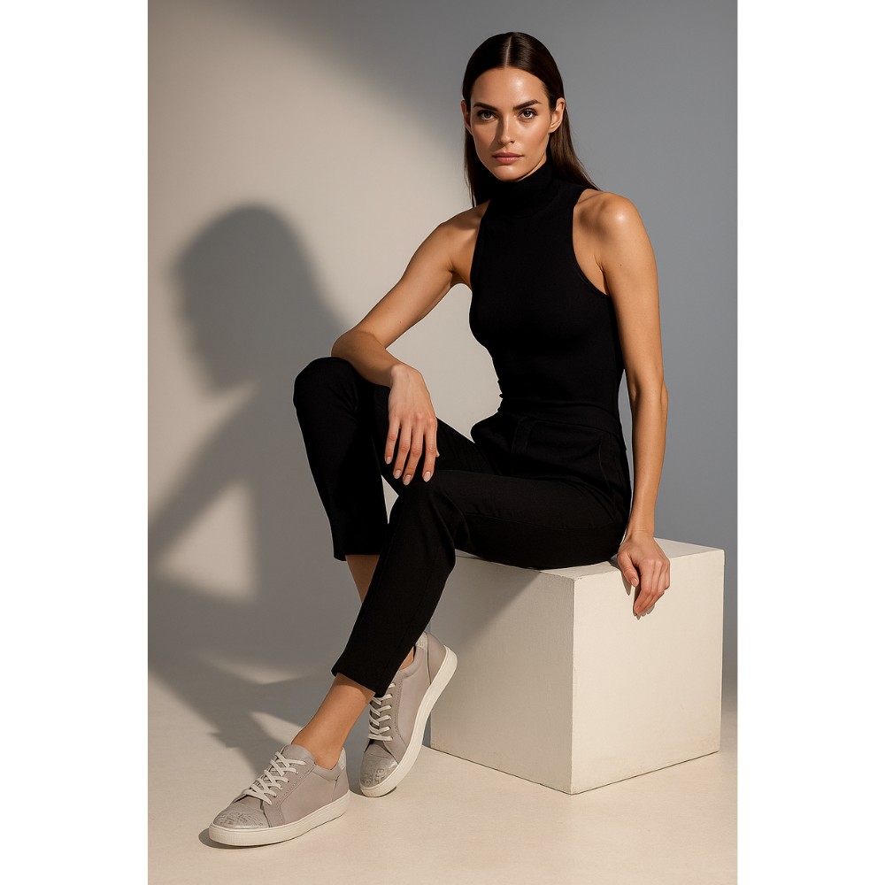 Женские демисезонные кеды Badura N494-437-494 из натуральной кожи