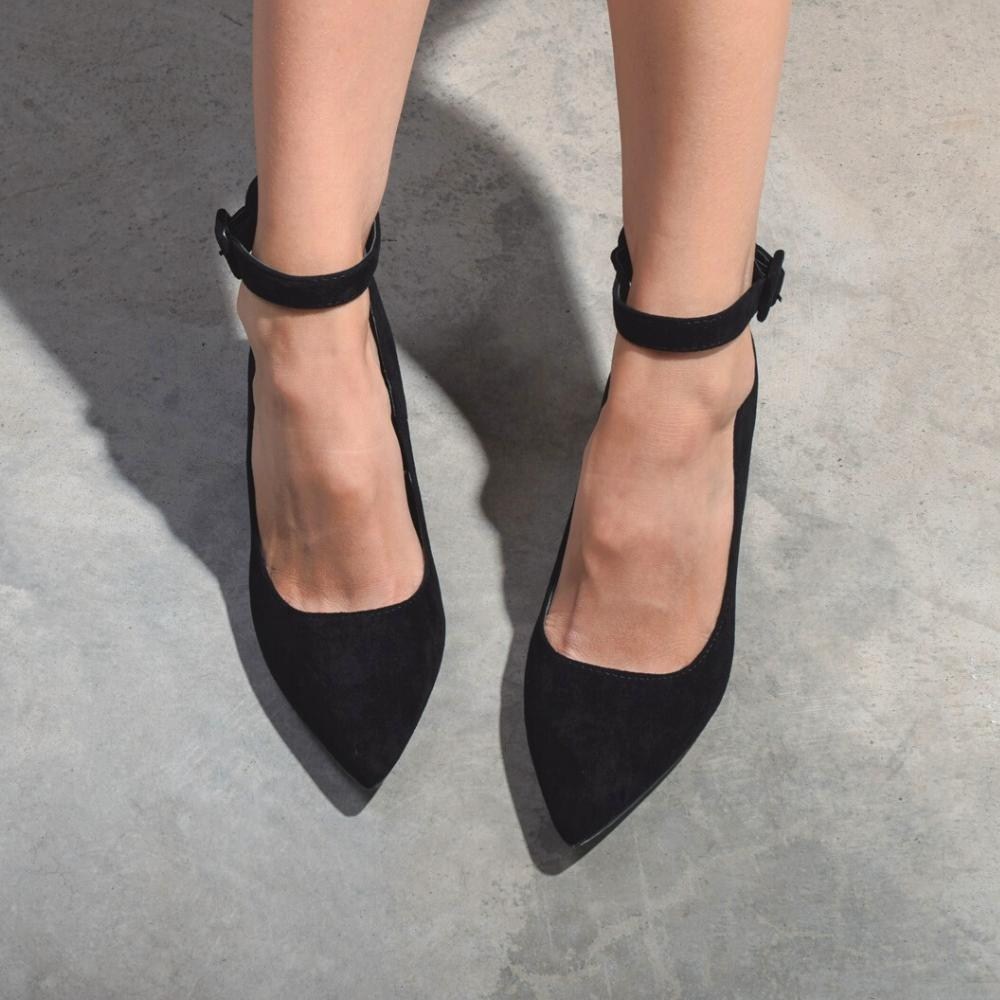 Женские черные туфли Kaniowski (Польша) модель 5136