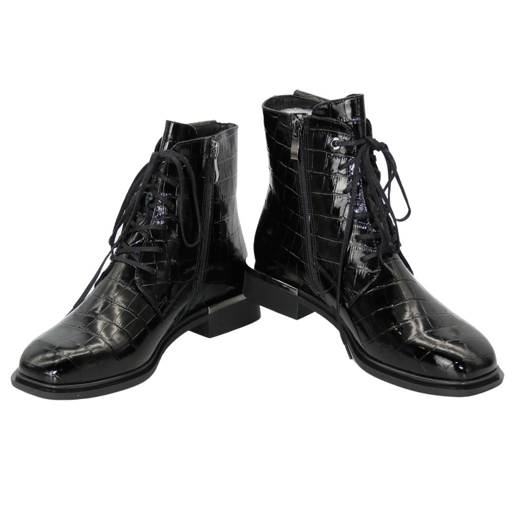 Жіночі чорні черевики демісезонні Bellum (Польща) модель 5137