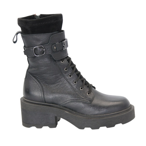 Women's black boots Simen Poland 4443a-faeda-czarny