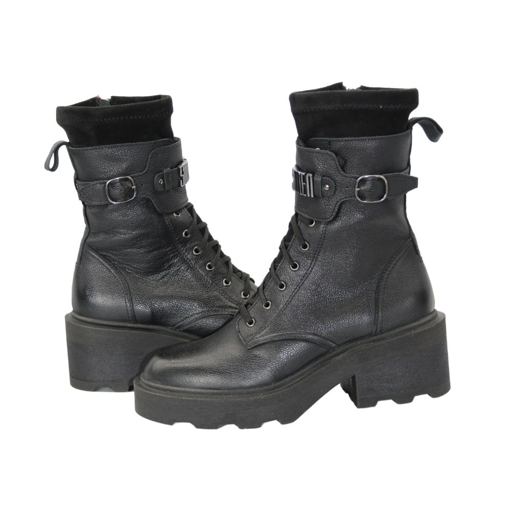 Women's black boots winter Simen (Poland) model 5138