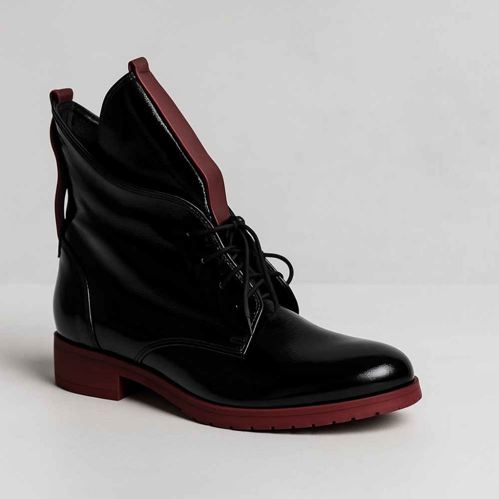 Жіночі чорні ботильйони демісезонні Flisalla (Польща) модель 5139