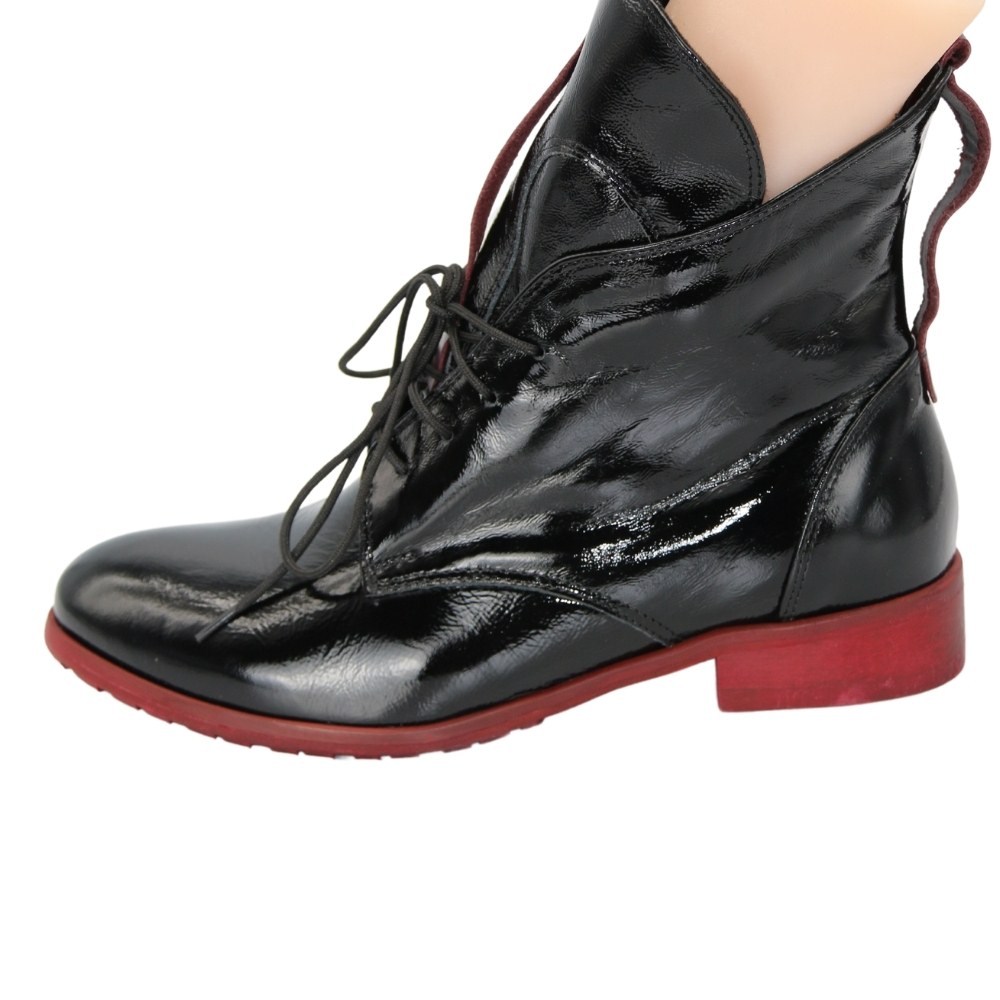 Жіночі чорні ботильйони демісезонні Flisalla (Польща) модель 5139