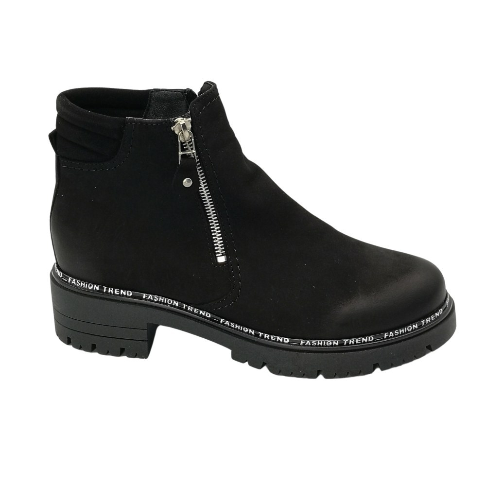 Женские черные ботинки Pimo (Польша) модель 5146