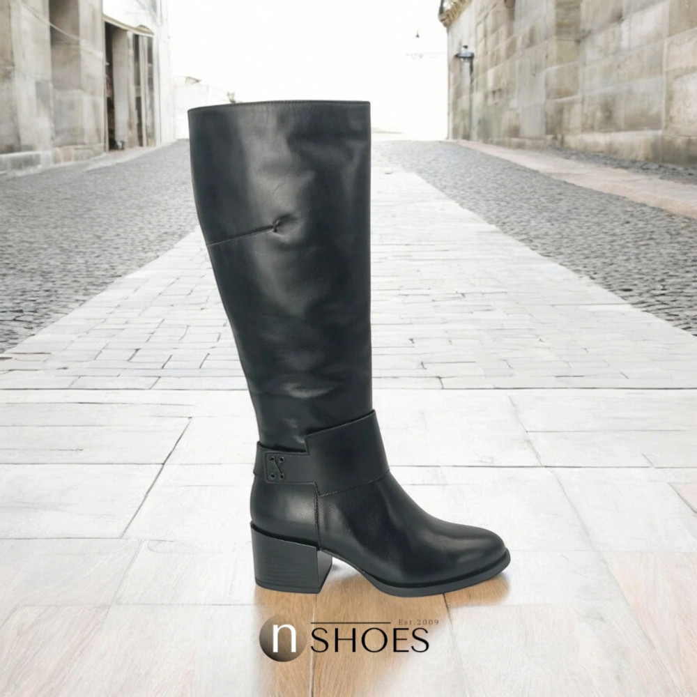 Жіночі чорні чоботи демісезонні Szydlowski (Польща) модель 5150