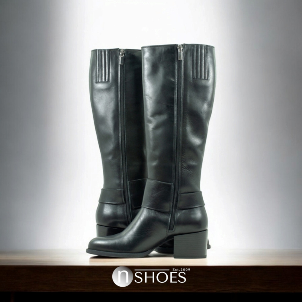 Жіночі чорні чоботи демісезонні Szydlowski (Польща) модель 5150