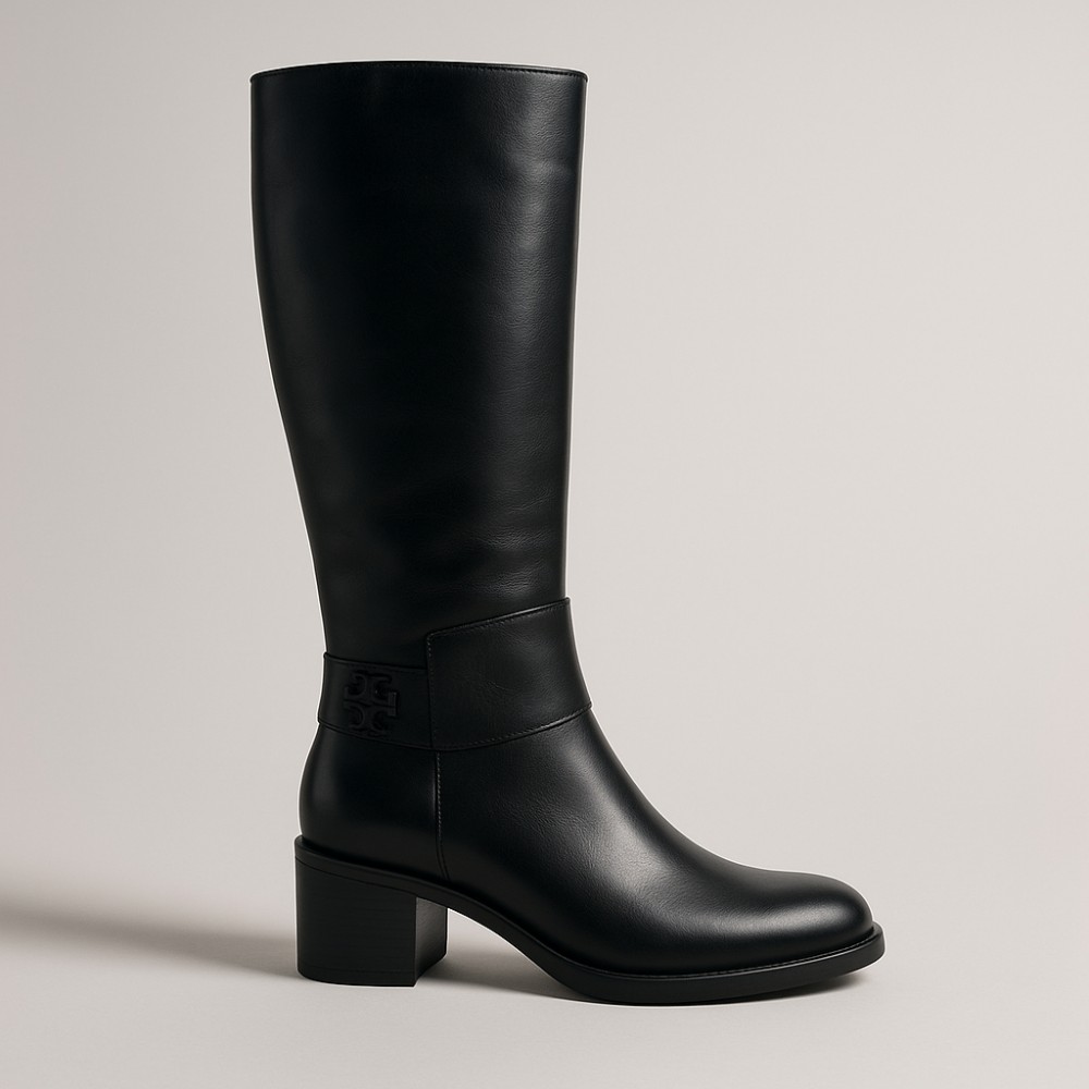 Жіночі чорні чоботи демісезонні Szydlowski (Польща) модель 5150