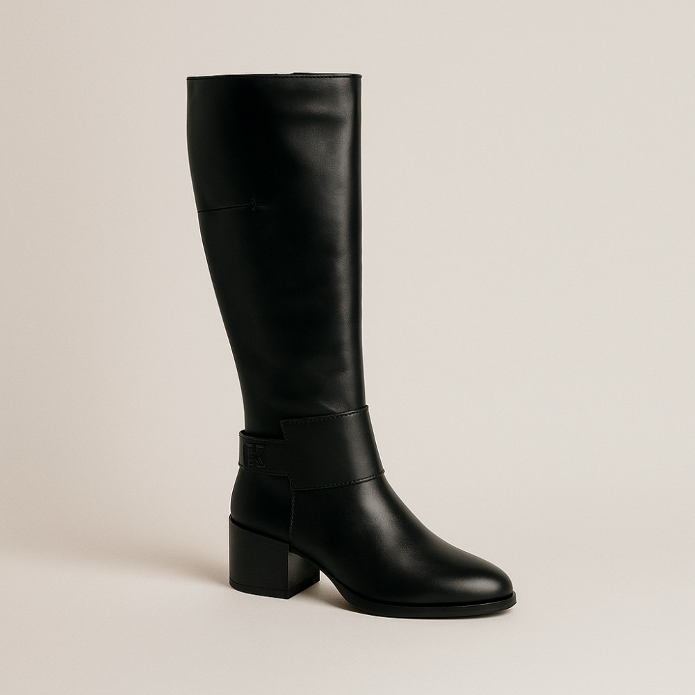 Жіночі чорні чоботи демісезонні Szydlowski (Польща) модель 5150