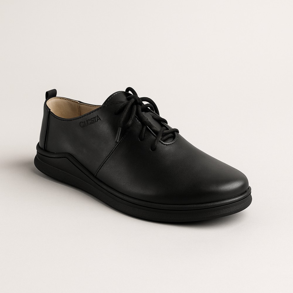 Жіночі чорні туфлі комфорт Lesta (Польща) модель 5152