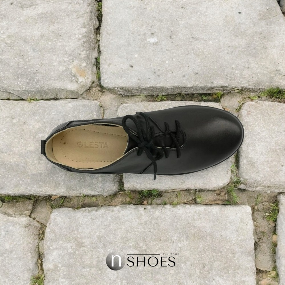 Жіночі чорні туфлі комфорт Lesta (Польща) модель 5152