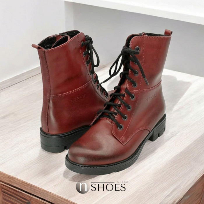 Women’s Burgundy Mid-Season Boots Lesta 191-6477-6-5148 5153