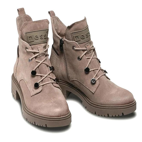 Женские бежевые ботинки Nessi Польша 20748-bez-w 5155