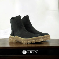 Модные женские черные челси ботинки Solo Femme Польша 65501-02-h92-c26-02-00 5157 из натуральной кожи 39 размер со скидкой от польской фабрики