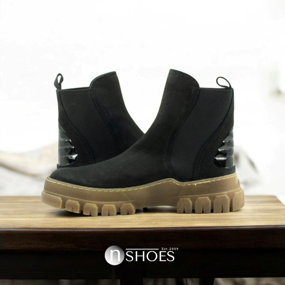 Women's black boots demi-season Solo Femme (Poland) model 5157