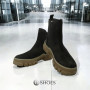 Women's black boots demi-season Solo Femme (Poland) model 5157