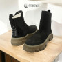 Women's black boots demi-season Solo Femme (Poland) model 5157