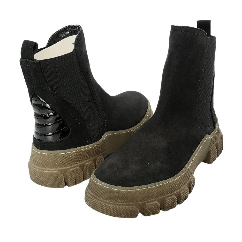 Women's black boots demi-season Solo Femme (Poland) model 5157
