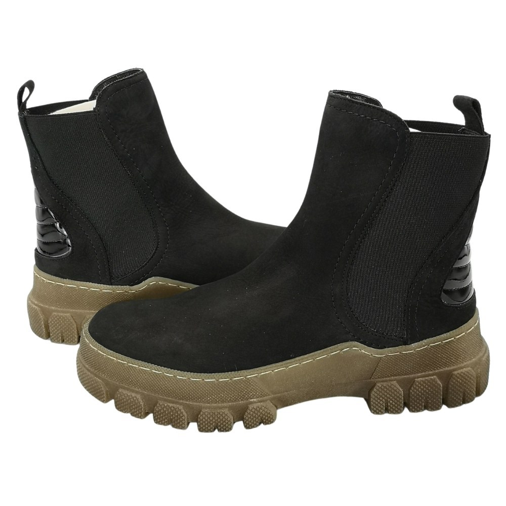 Women's black boots demi-season Solo Femme (Poland) model 5157