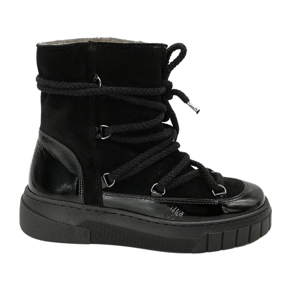 Жіночі чорні черевики зимові Solo Femme (Польща) модель 5159