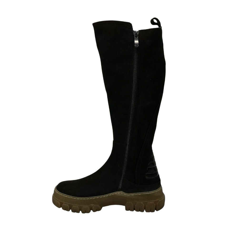 Жіночі чорні чоботи демісезонні Solo Femme (Польща) модель 5162