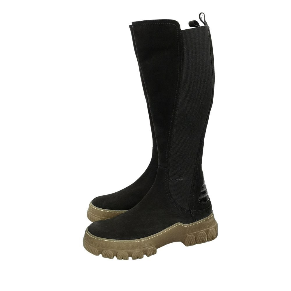 Жіночі чорні чоботи демісезонні Solo Femme (Польща) модель 5162