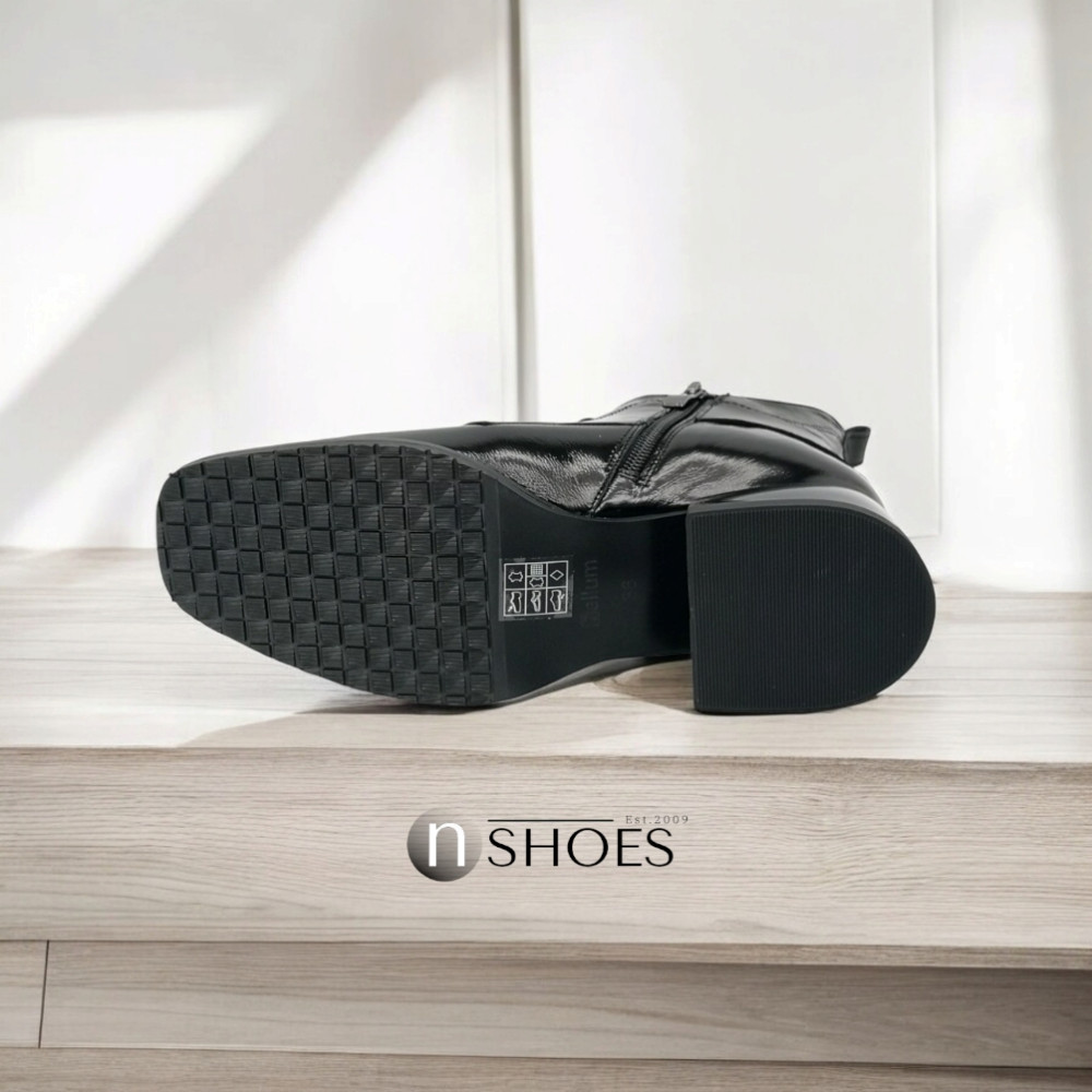 Жіночі чорні лакові ботильйони Bellum 5724-161-2-kris-3-2-21z 5165