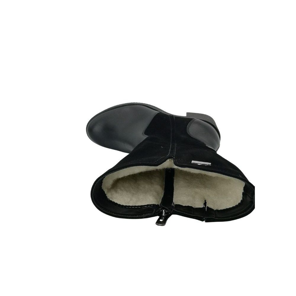 Women's black winter boots Steizer (Poland) model 5166