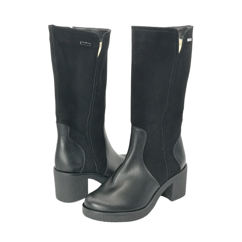 Women's black winter boots Steizer (Poland) model 5166
