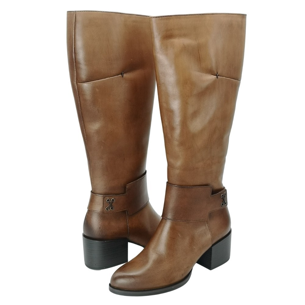 Женские коричневые сапоги Szydlowski (Польша) модель 5167