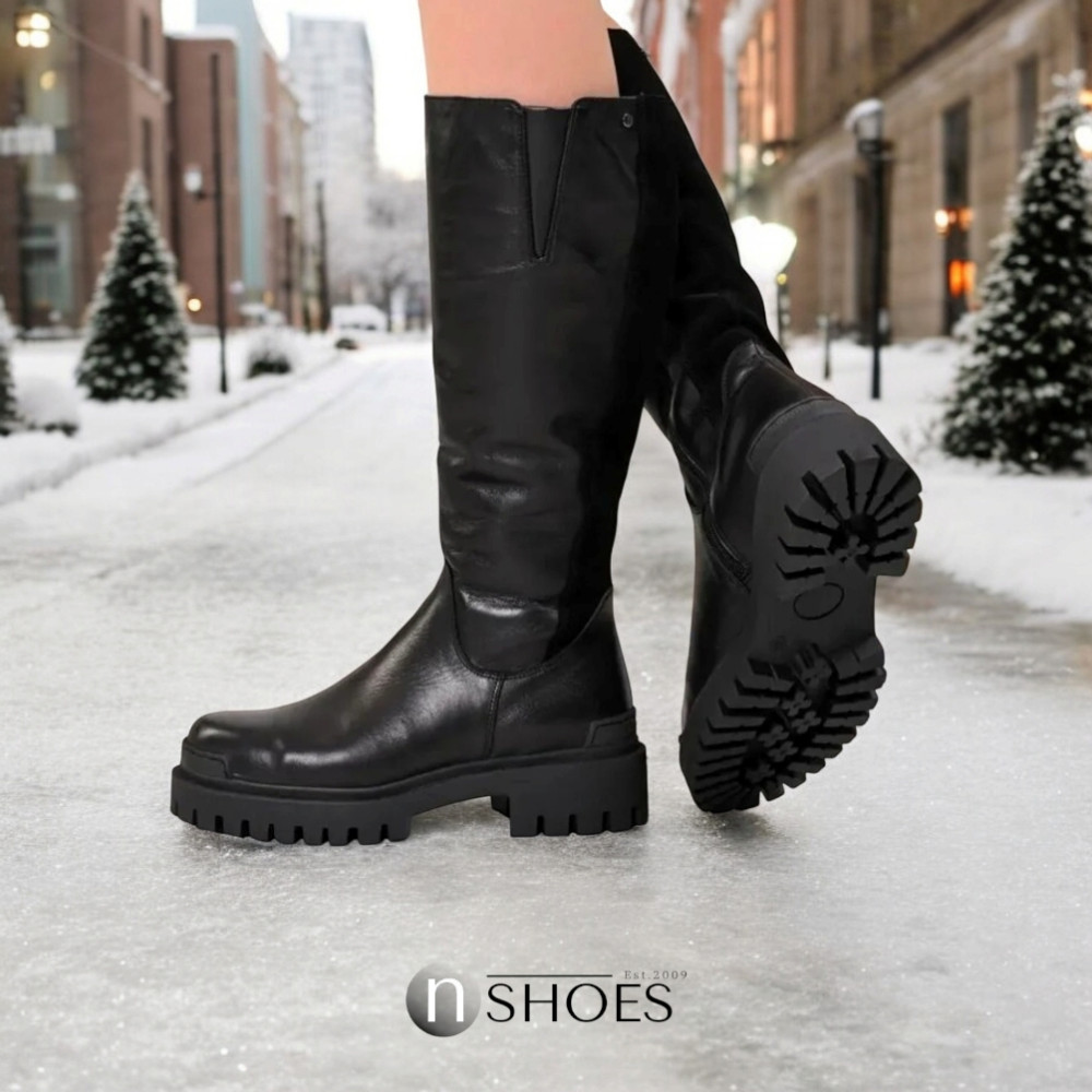 Женские черные сапоги еврозима Best but (Польша) модель 5172