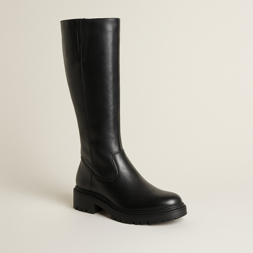 Women's classic leather boots Best but 01466-czarny 5172 made of genuine leather with Eurowinter insulation size 37 with a discount from a Polish factory