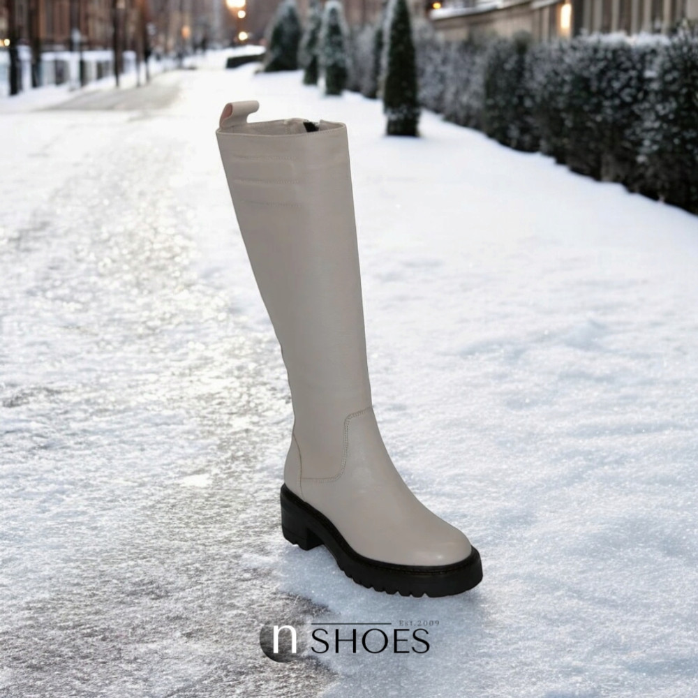 Women's beige boots Best but (Poland) model 5179