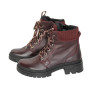 Жіночі бордові черевики зимові Contes (Польща) модель 5182